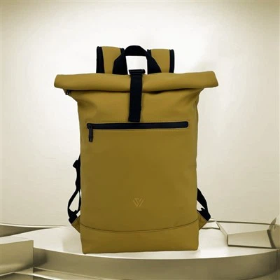 PU Leathar Roll Barr Backpack
